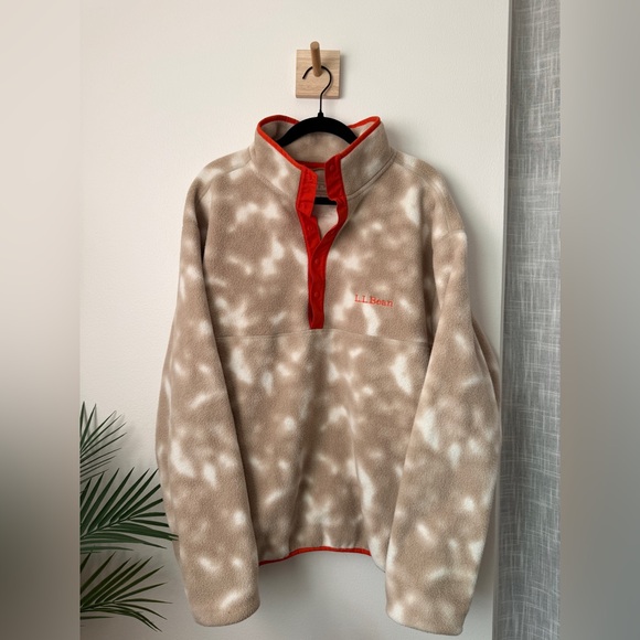 L.L. Bean Other - L.L. Bean Tan and Red Men's Sweater